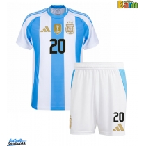Argentina Alexis Mac Allister #20 Hjemmedraktsett Barn Copa America 2024 Kortermet (+ Korte bukser)